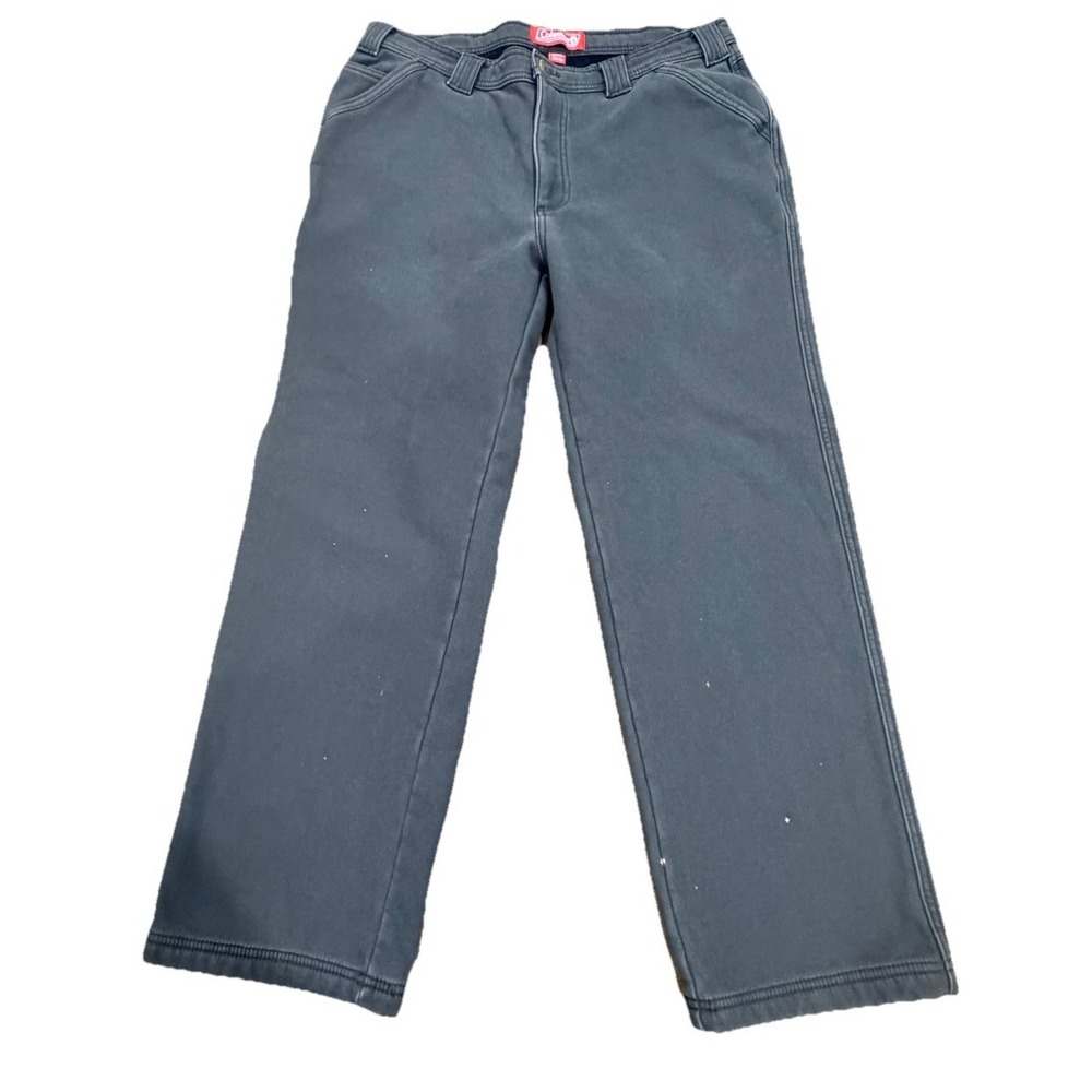 Coleman Fleece Lined Pants Mens 34x27 Gray Outdoor Work Pants‎ Insulated